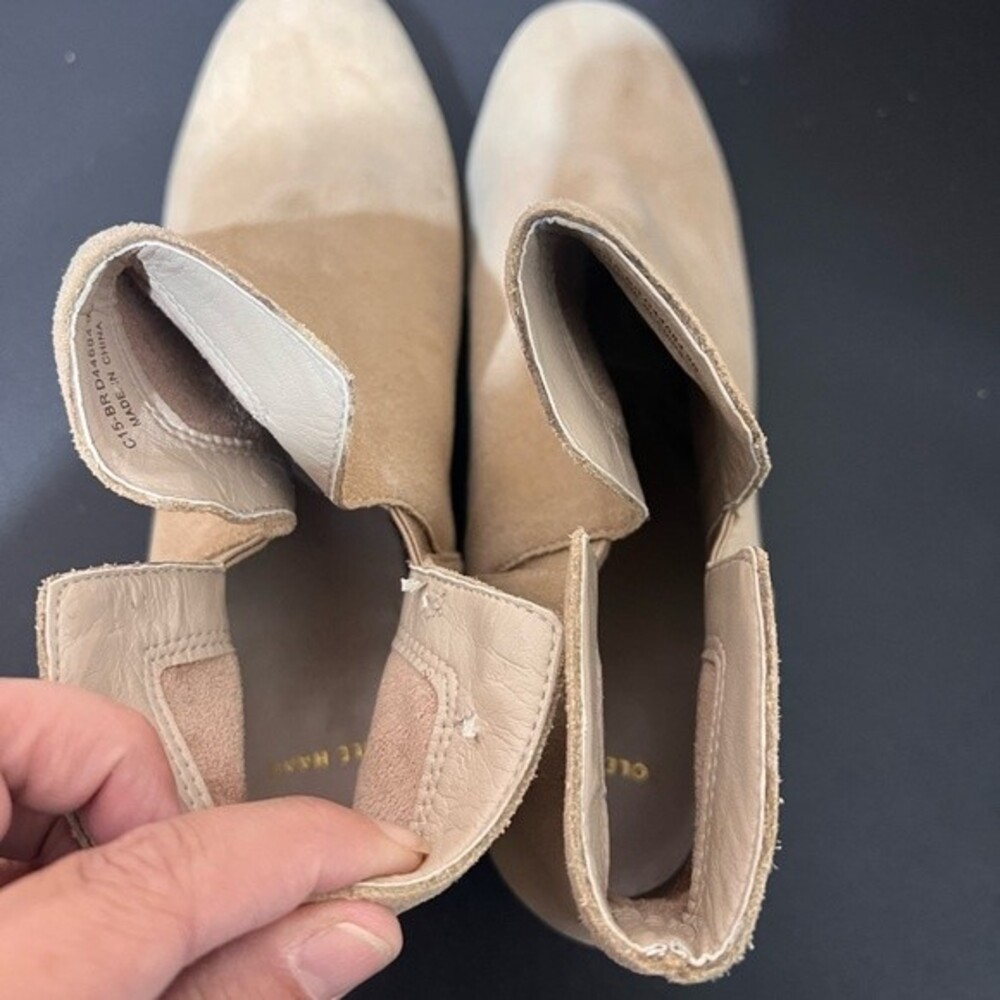 Cole Haan Tan Ankle Boots Size 9 Like New - Picture 7 of 8